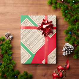 Chorhymnen Vintages Weihnachtsfest Geschenkpapier