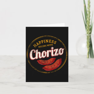 Chorizo Retro Sausage Vintag Grillen Gourmet Byrbe Karte