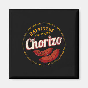 Chorizo Retro Wurst Vintage Bbq Gourmet Barbecue Magnet