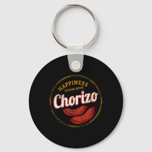 Chorizo Retro Wurst Vintage Bbq Gourmet Byrbecue Schlüsselanhänger