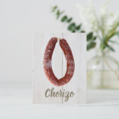 Chorizo Sausage Feiertagspostkarte (Stehend Vorderseite)