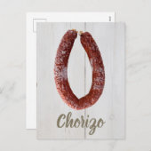 Chorizo Sausage Feiertagspostkarte (Vorne/Hinten)