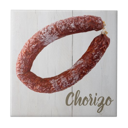 Chorizo Sausage Fliese (Vorderseite)