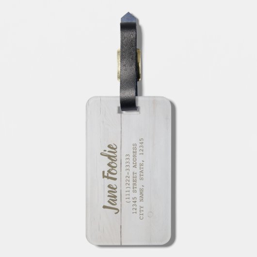 Chorizo Sausage Gepäckanhänger (Rückseite vertikal)