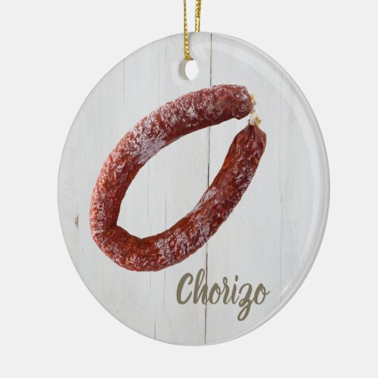 Chorizo Sausage Keramik Ornament (Links)