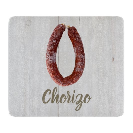 Chorizo Sausage Schneidebrett (Vorderseite)