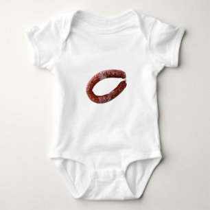 Chorizo-Wurst abgeschieden als geschnitten Baby Strampler
