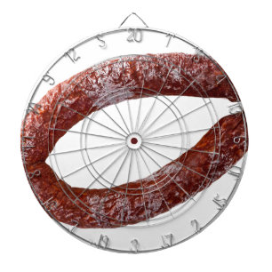 Chorizo-Wurst abgeschieden als geschnitten Dartscheibe