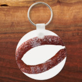 Chorizo-Wurst abgeschieden als geschnitten Schlüsselanhänger (Vorderseite)