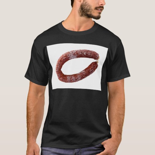 Chorizo-Wurst abgeschieden als geschnitten T-Shirt (Vorderseite)