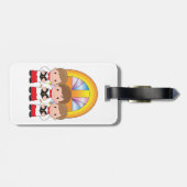 Chorjungen singen in Christlicher Gottesanbetung d Gepäckanhänger (Rückseite horizontal)