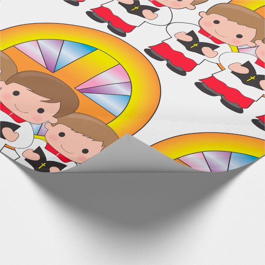 Chorjungen singen in Christlicher Gottesanbetung d Geschenkpapier