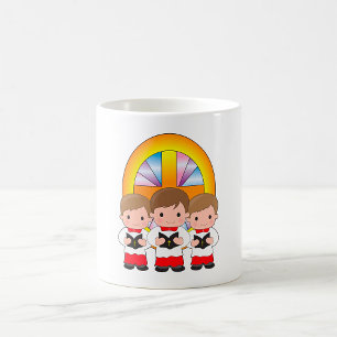 Chorjungen singen in Christlicher Gottesanbetung d Kaffeetasse