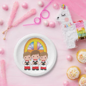 Chorjungen singen in Christlicher Gottesanbetung d Pappteller (Party)