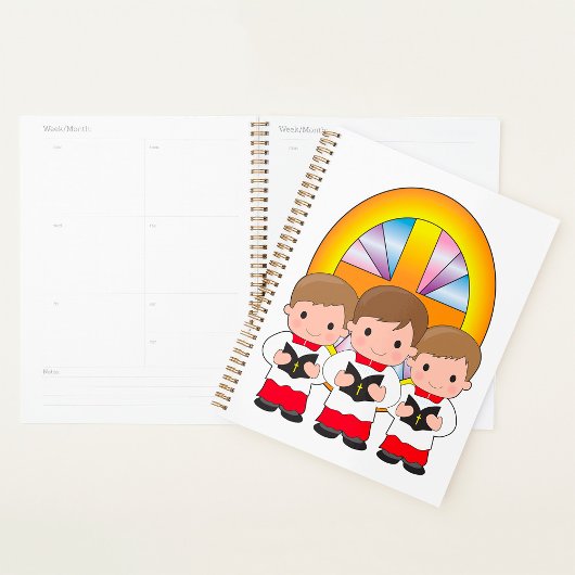 Chorjungen singen in Christlicher Gottesanbetung d Planer