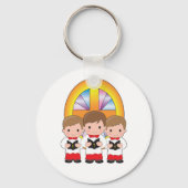 Chorjungen singen in Christlicher Gottesanbetung d Schlüsselanhänger (Vorderseite)