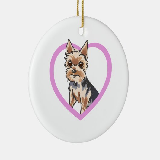 CHORKIE KERAMIKORNAMENT (Rechts)