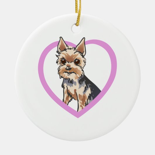 CHORKIE KERAMIKORNAMENT (Vorne)