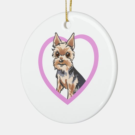 CHORKIE KERAMIKORNAMENT (Links)