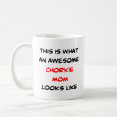 Chorkie Mama, phantastisch Kaffeetasse (Links)