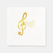 Chorleiter Clef Notes Chormusikchor Gif Serviette (Vorderseite)