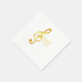 Chorleiter Clef Notes Chormusikchor Gif Serviette (Ecke)