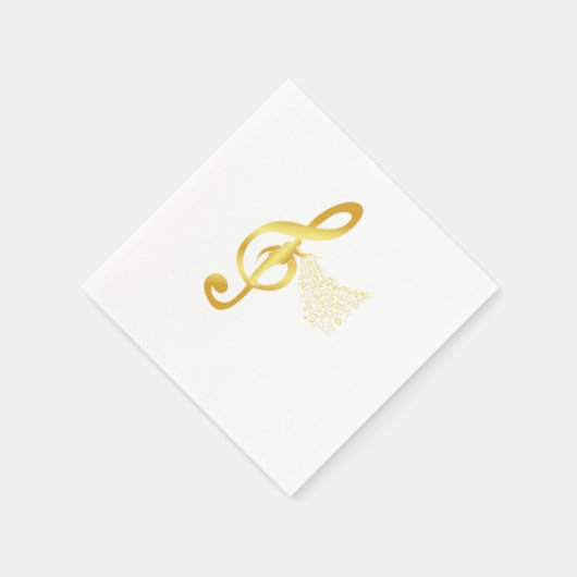 Chorleiter Clef Notes Chormusikchor Gif Serviette (Ecke)