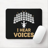 Chorleiter Lehrer I Höre Stimmen Chorsänger Mousepad (Mit Mouse)