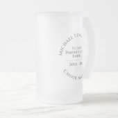 Chorleiter Mattglas Bierglas (VorderseiteRechts)