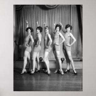 Chormädchen, 1927. Vintage-Foto Poster
