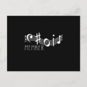 Chormitglied Chorus Clef Singer Chormusikgeschenk Postkarte (Vorderseite)