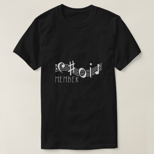 Chormitglied Chorus Clef Singer Chormusikgeschenk T-Shirt (Design vorne)