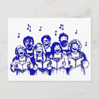 Chormitglieder/Sänger Postkarte