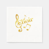 Chormusik-Geschenk für Chormusik-Musiknoten Clef C Serviette (Vorderseite)
