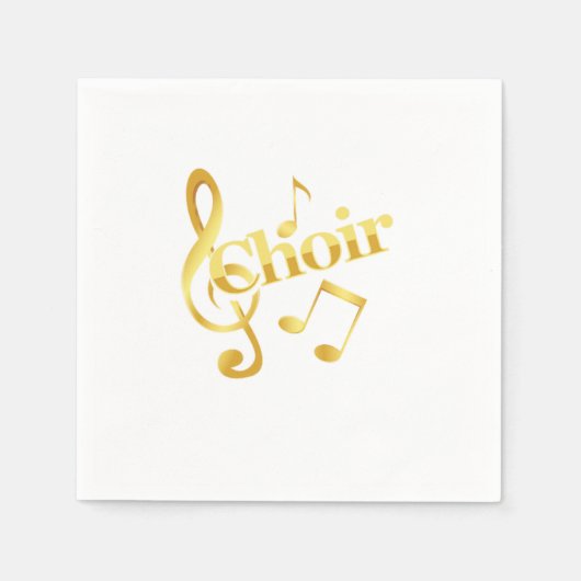 Chormusik-Geschenk für Chormusik-Musiknoten Clef C Serviette (Vorderseite)