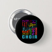 Chormusikchor Chormusikdirigent Geschenk Button (Vorne & Hinten)