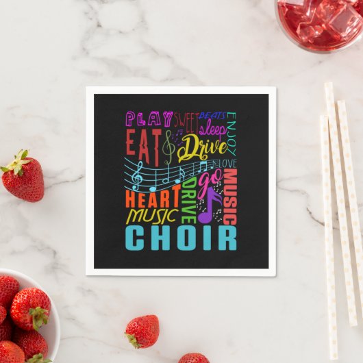 Chormusikchor Chormusikdirigent Geschenk Serviette (Beispiel)