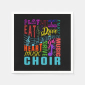 Chormusikchor Chormusikdirigent Geschenk Serviette (Vorderseite)