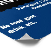 Chorregeln Poster (Ecke)