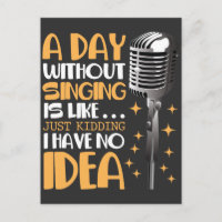 Chorsänger Karaoke Microphone Song Lover