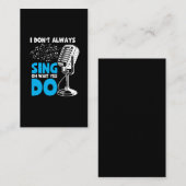 Chorsänger Karaoke Queen Musician Music Lover Visitenkarte (Vorne/Hinten)