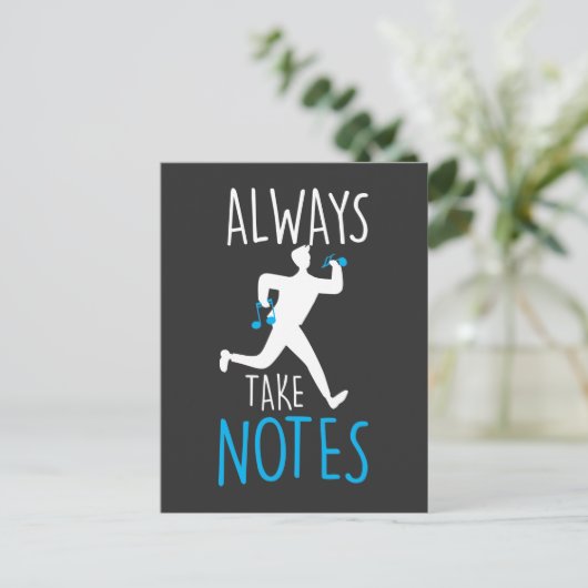 Chorsängerin Musical Orchestra Lover Postkarte (Stehend Vorderseite)