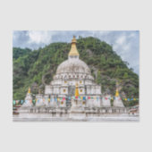 Chorten Kora - Ostbhutan, Himalaya, Asien Seidenpapier (Vorderseite)