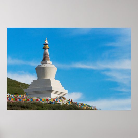 Chorten of Tagong Monastery Poster (Vorne)