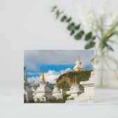 Chortens des Klosters Tagong Postkarte (Stehend Vorderseite)