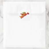 Chorton und Flitter Runder Aufkleber (Tasche)