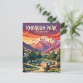 Chorugh-Park Tadschikistan Postkarte (Stehend Vorderseite)
