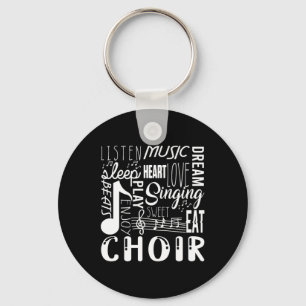 Chorus Chorus Chorchester Musiknoten Clef Geschenk Schlüsselanhänger