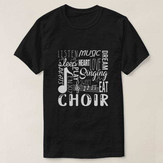 Chorus Chorus Chorchester Musiknoten Clef Geschenk T-Shirt (Design vorne)