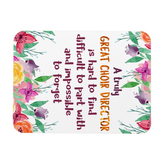 Chorus-Lehrer-Geschenk des Chordirektors Magnet (Horizontal)